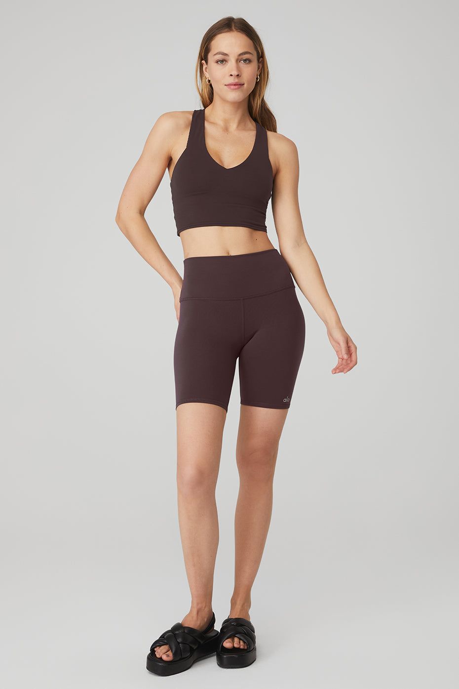 Airbrush Real Bra Tank & 7" High-Waist Biker Short Set sold by Alo Yoga product image thumbnail 8