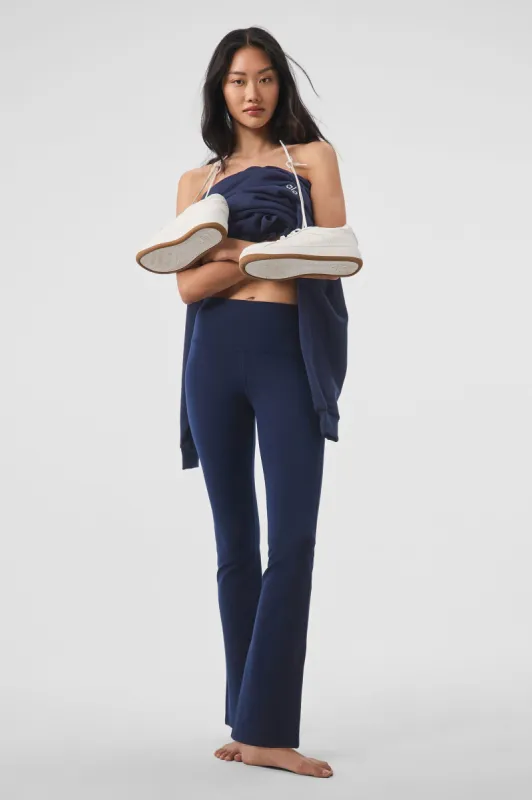 Airbrush High-Waist 7/8 Bootcut Legging - Navy sold by Alo Yoga
