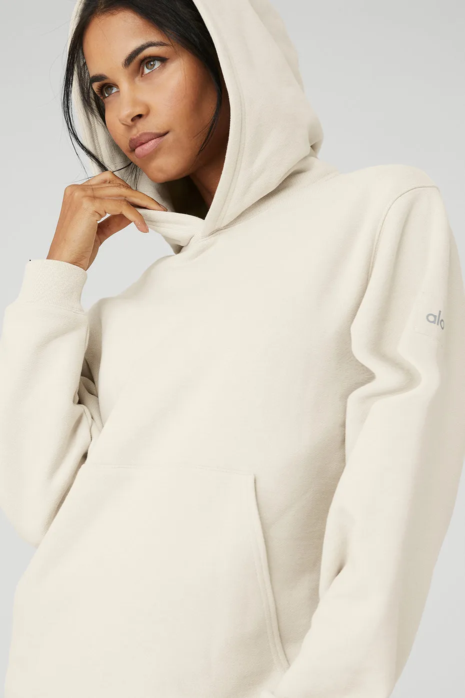 Renown Heavy Weight Hoodie - Bone sold by Alo Yoga product image thumbnail 5
