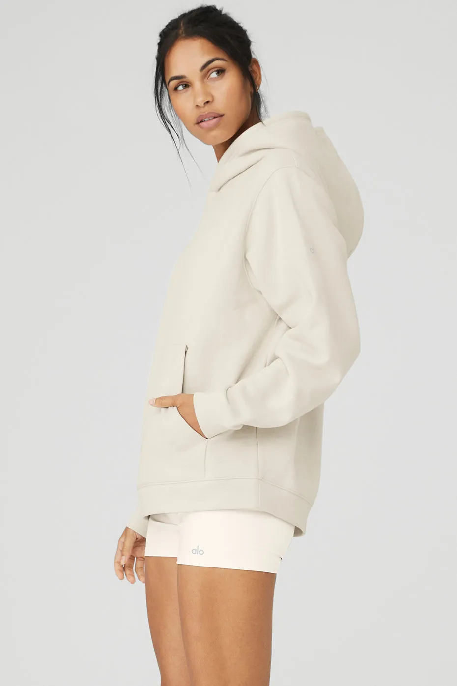 Renown Heavy Weight Hoodie - Bone sold by Alo Yoga product image thumbnail 3