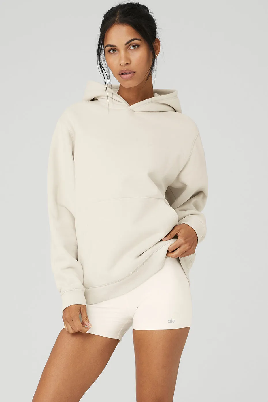 Renown Heavy Weight Hoodie - Bone sold by Alo Yoga