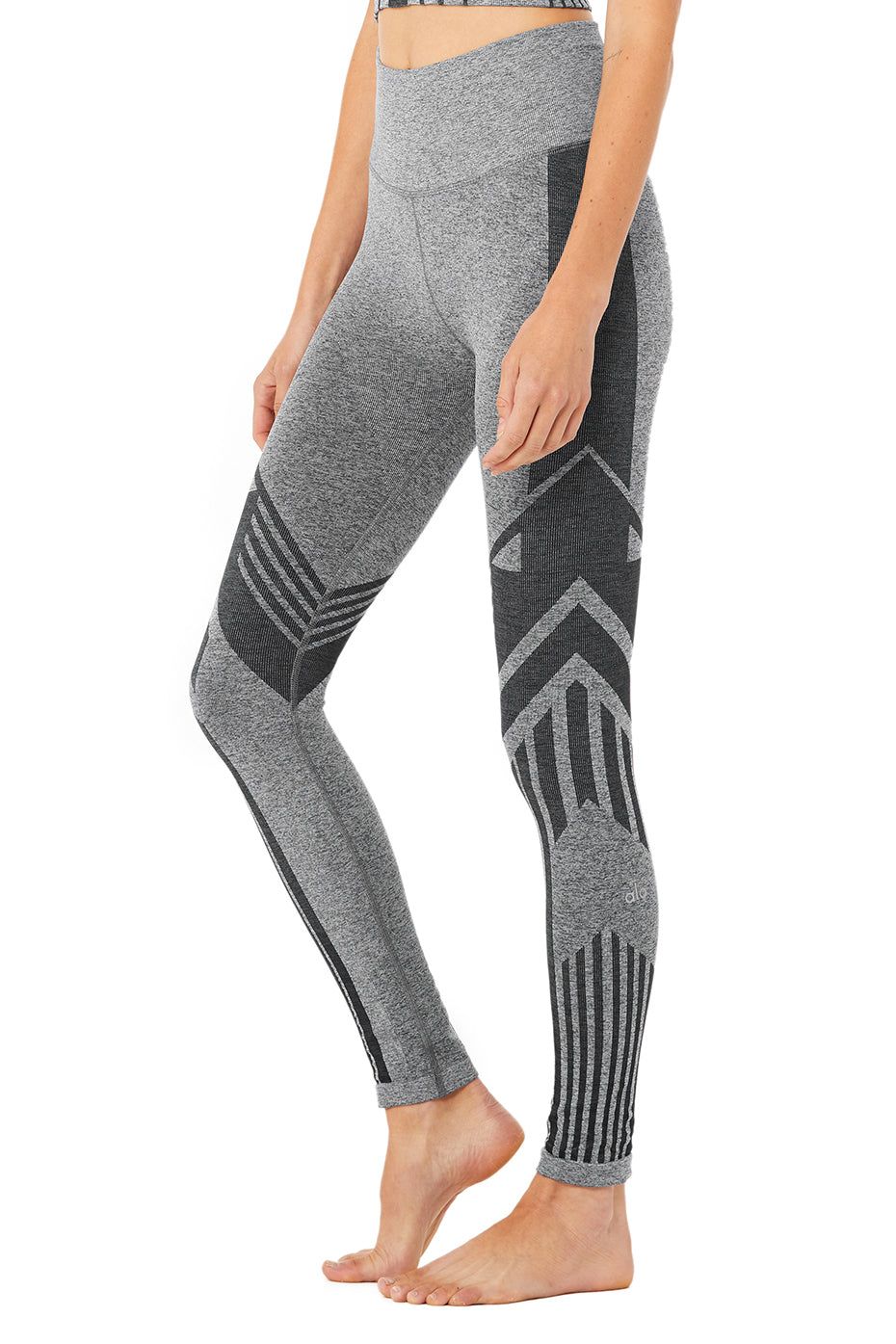 7/8 High-Waist Seamless Tempo Legging - Anthracite Heather sold by Alo Yoga product image thumbnail 2