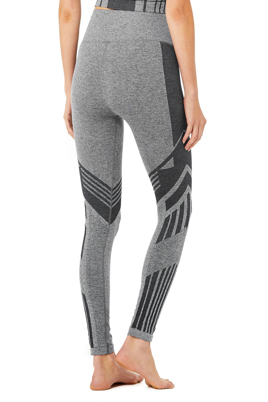 7/8 High-Waist Seamless Tempo Legging - Anthracite Heather sold by Alo Yoga product image thumbnail 3