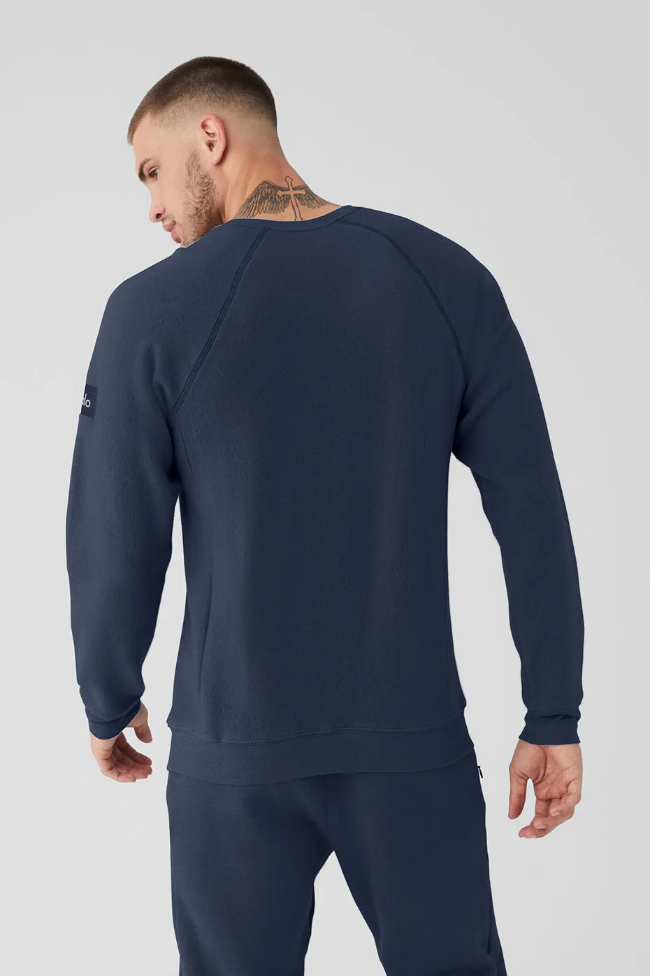 Triumph Crew Neck Sweatshirt - Navy sold by Alo Yoga product image thumbnail 2