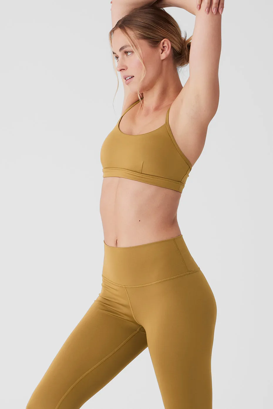 Airlift Intrigue Bra - Golden Olive Branch sold by Alo Yoga product image thumbnail 3