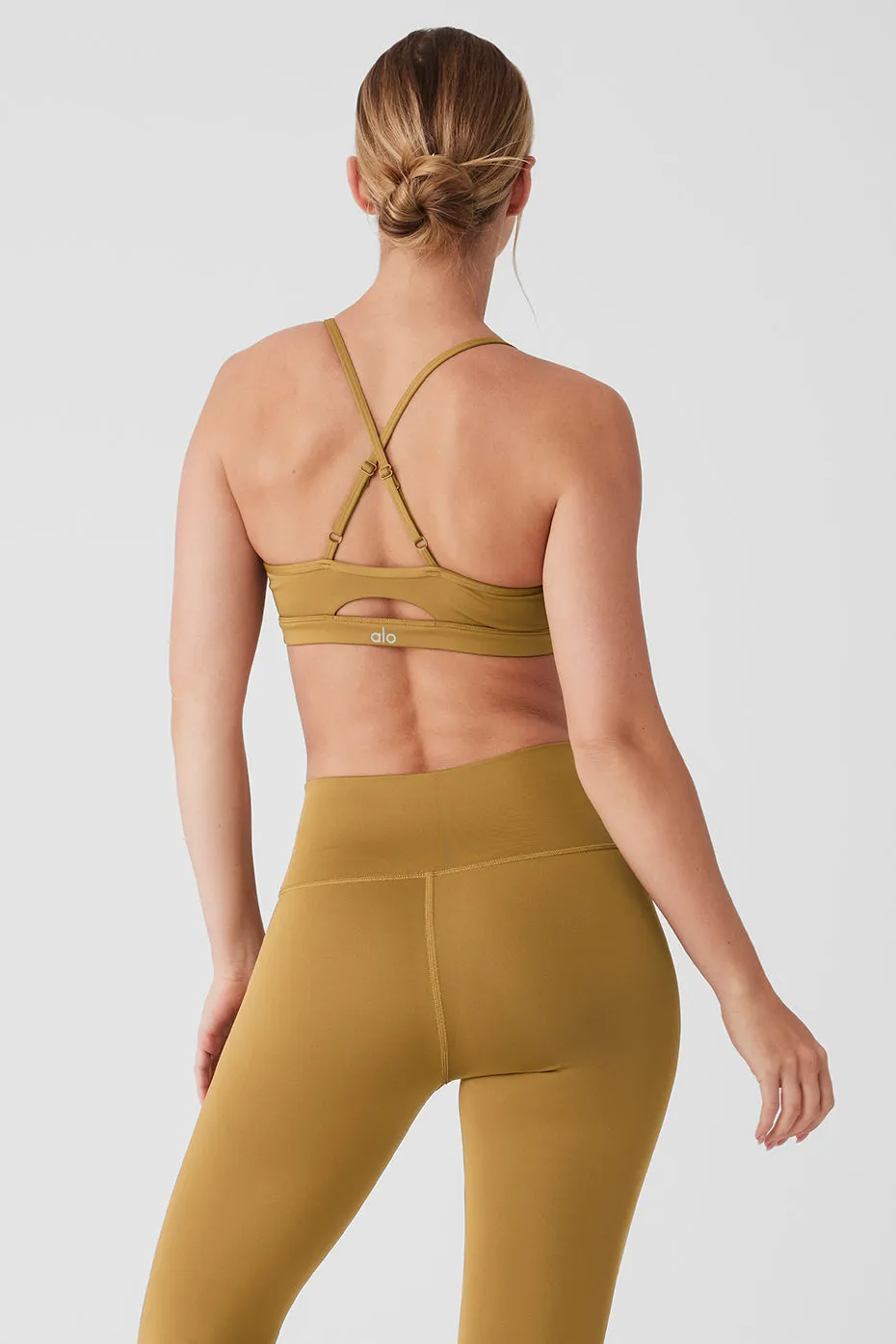 Airlift Intrigue Bra - Golden Olive Branch sold by Alo Yoga product image thumbnail 2