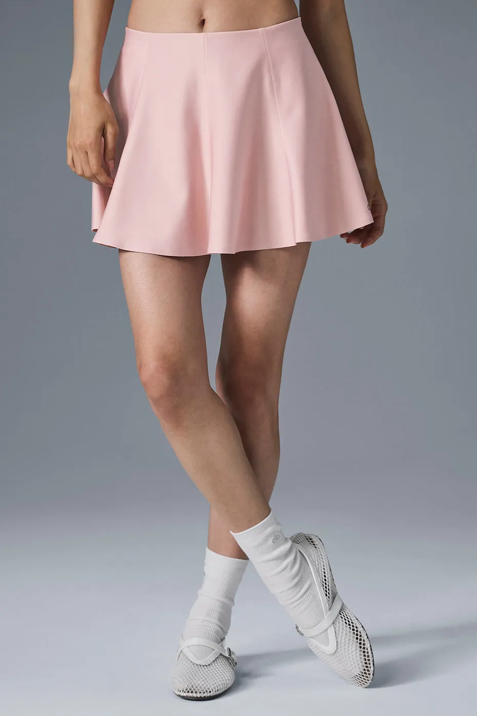Alo Yoga Airlift Down The Line Tennis Skirt - Ballet Pink