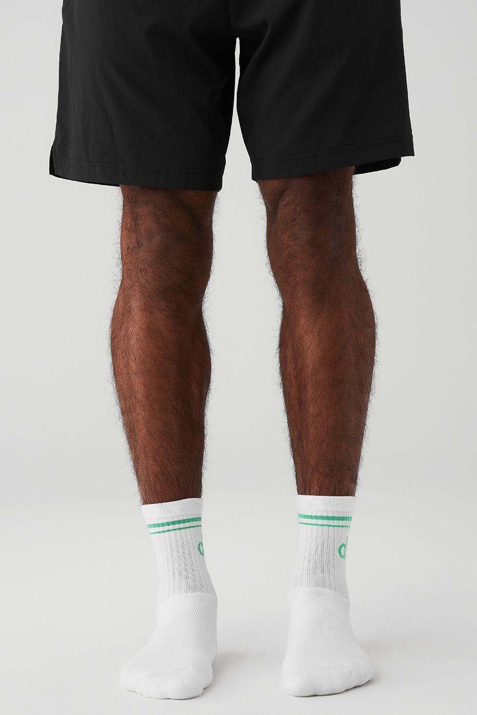 Unisex Half-Crew Throwback Sock - White/Lettuce sold by Alo Yoga product image thumbnail 2