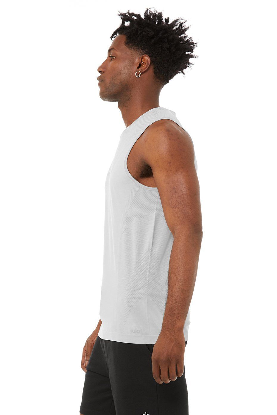 Amplify Seamless Muscle Tank - Athletic Heather Grey sold by Alo Yoga product image thumbnail 3