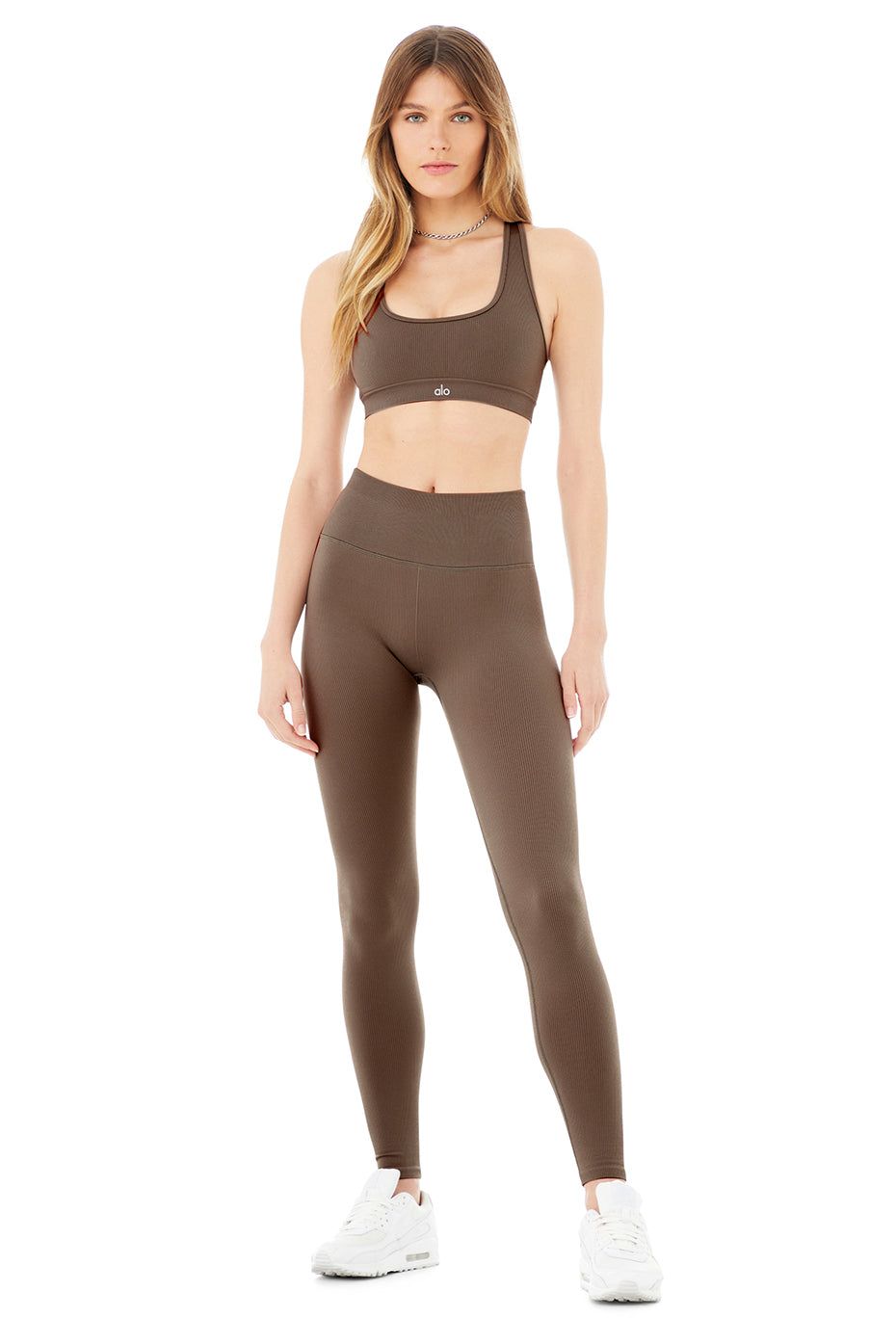 Seamless Ribbed Bra & Seamless High-Waist Ribbed Legging Set sold by Alo Yoga product image thumbnail 24