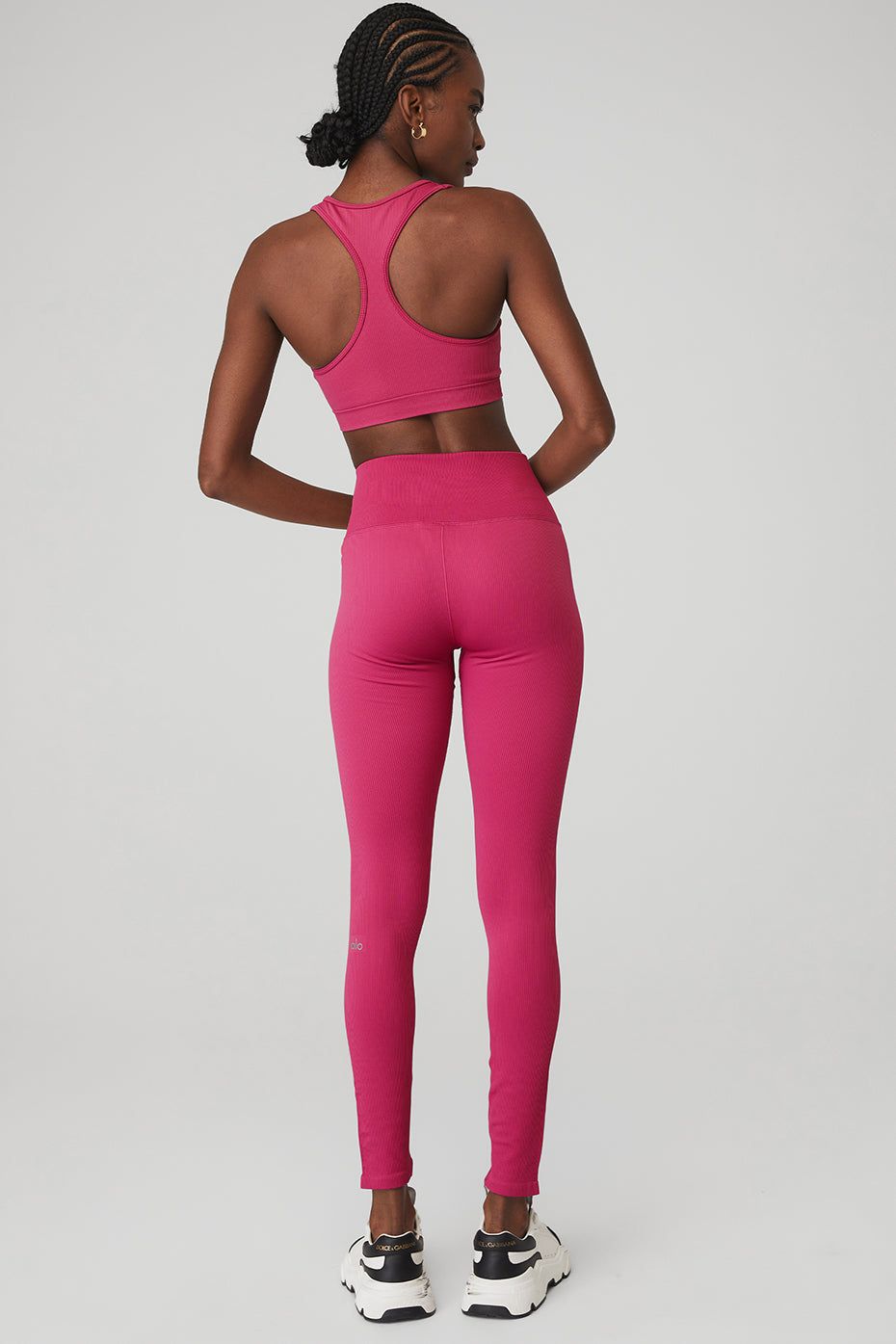 Seamless Ribbed Bra & Seamless High-Waist Ribbed Legging Set sold by Alo Yoga product image thumbnail 30