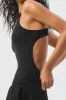 Ribbed Half-Court Bodysuit - Black sold by Alo Yoga