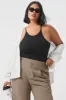 Ribbed Half-Court Bodysuit - Black sold by Alo Yoga