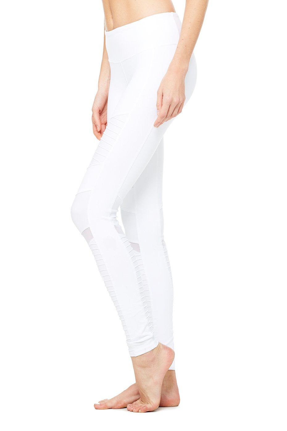 Moto Legging - White/White Glossy sold by Alo Yoga product image thumbnail 2