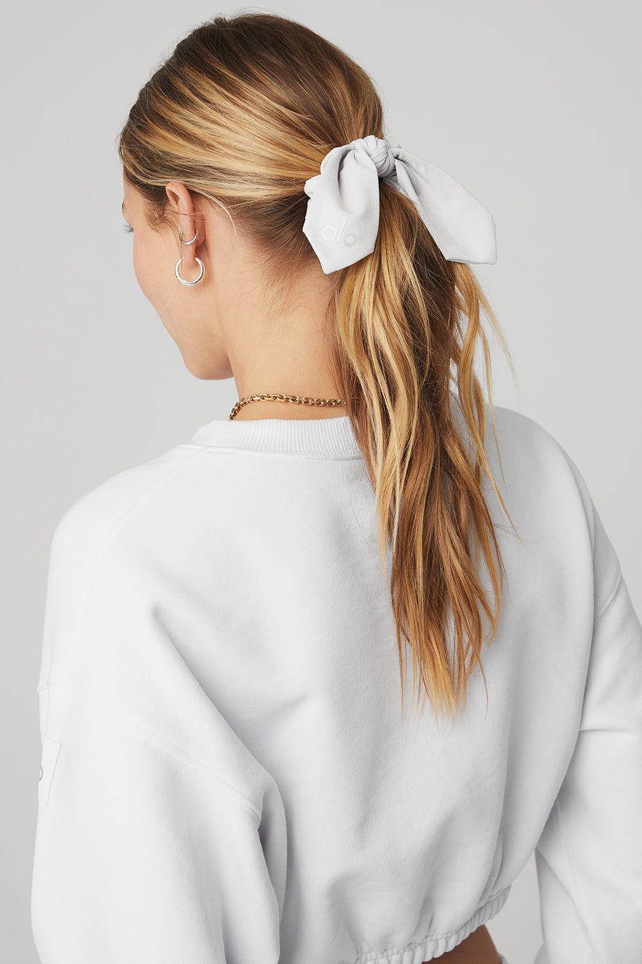 Alosoft Rhythm Scrunchie - White sold by Alo Yoga product image thumbnail 2