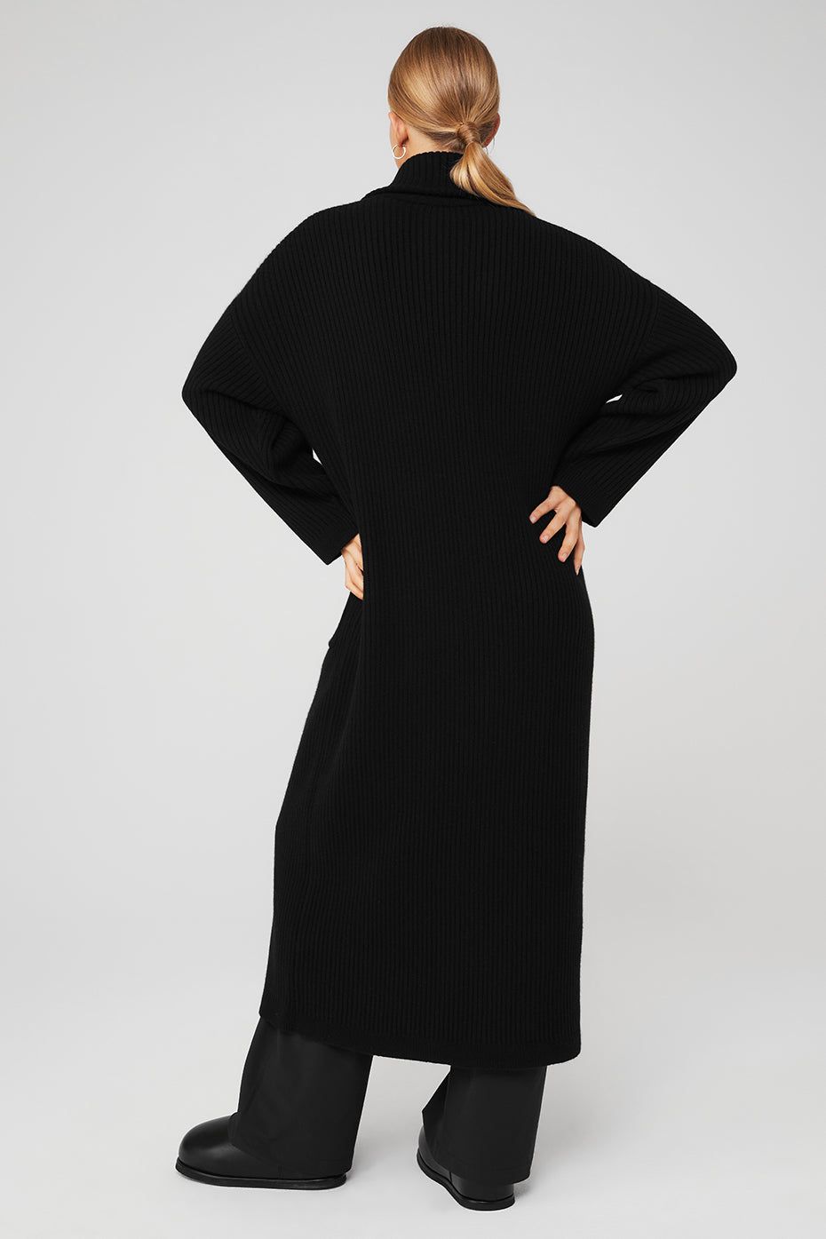 Cashmere Ribbed Winter Dream Long Cardigan - Black sold by Alo Yoga product image thumbnail 3