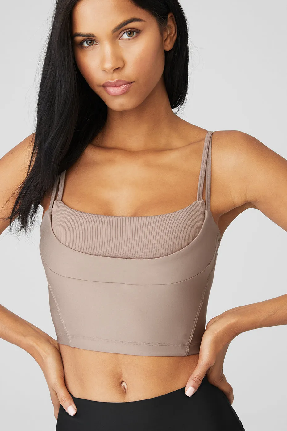 Airlift Street Goddess Bra Tank - Taupe sold by Alo Yoga product image thumbnail 4