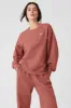 Accolade Crew Neck Pullover - Soft Terracotta sold by Alo Yoga
