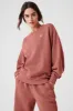 Accolade Crew Neck Pullover - Soft Terracotta sold by Alo Yoga