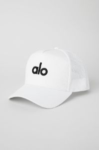 District Trucker Hat - White/Black sold by Alo Yoga