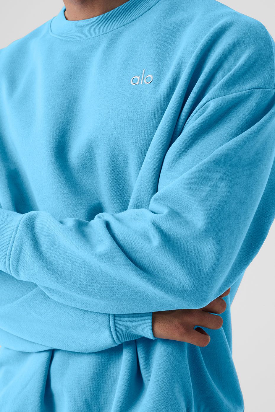 aloyoga アローヨガ トップス グレイブルー aloyoga アローヨガ トップス グレイブルー Sweatshirts