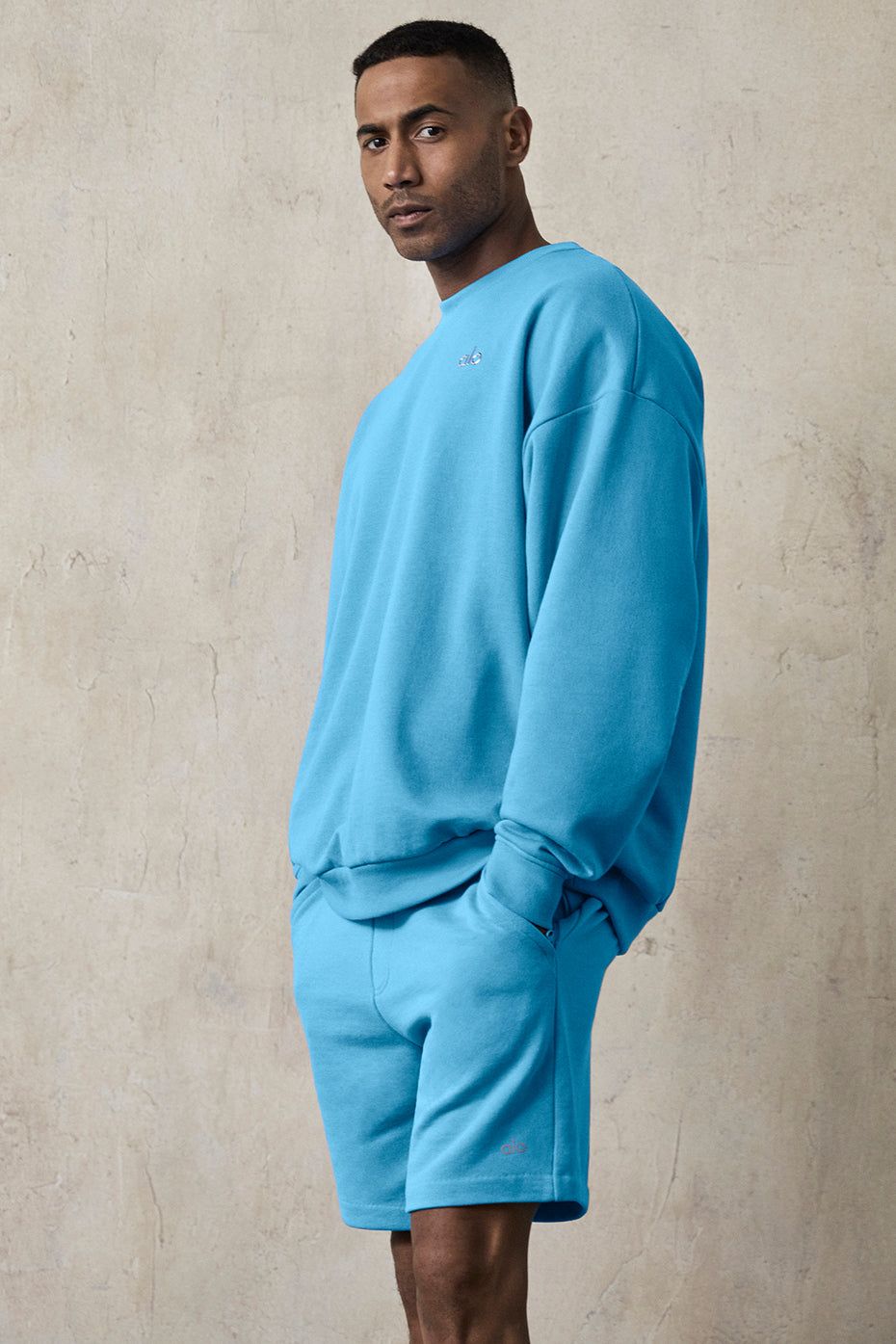 Accolade Crew Neck Pullover - Azure Blue sold by Alo Yoga product image thumbnail 5