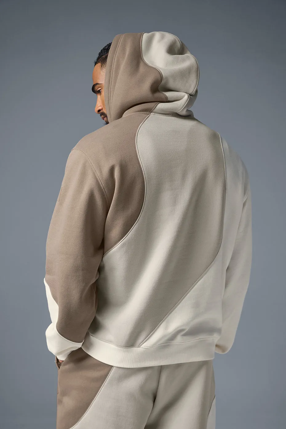 Make Waves Hoodie - Ivory/Bone/Gravel sold by Alo Yoga product image thumbnail 2
