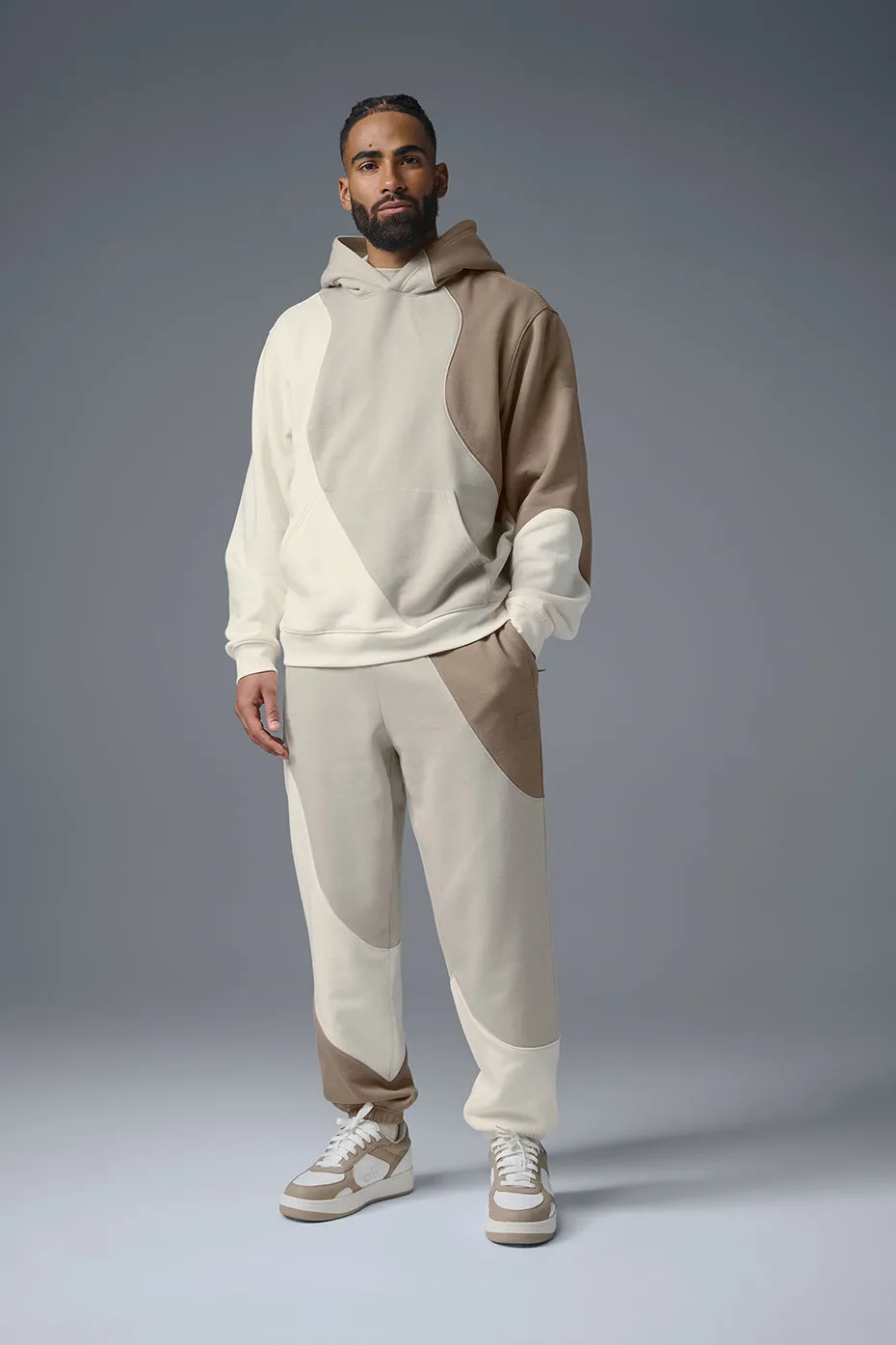 Make Waves Hoodie - Ivory/Bone/Gravel sold by Alo Yoga product image thumbnail 4