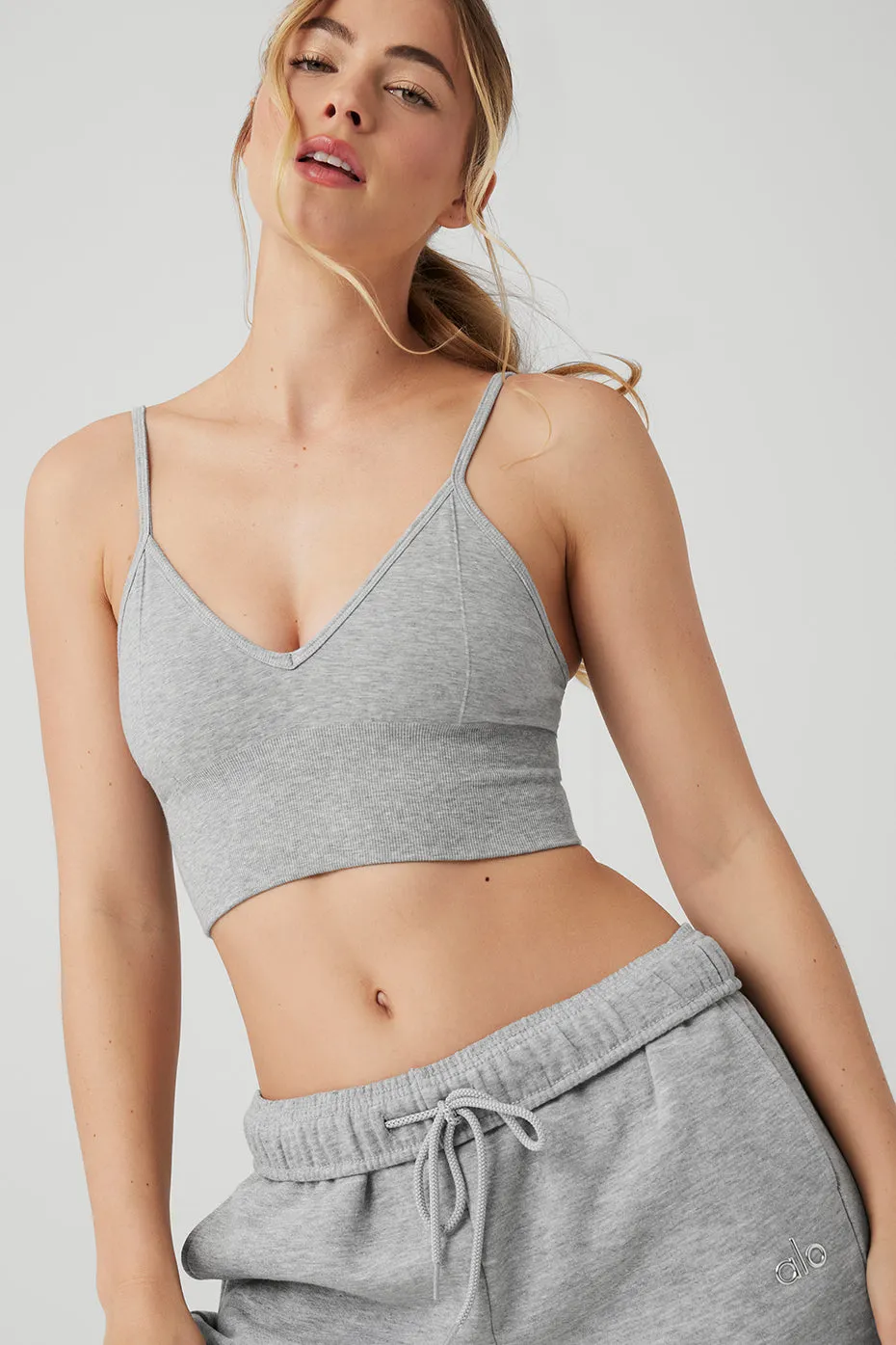 Delight Bralette - Athletic Heather Grey sold by Alo Yoga product image thumbnail 4