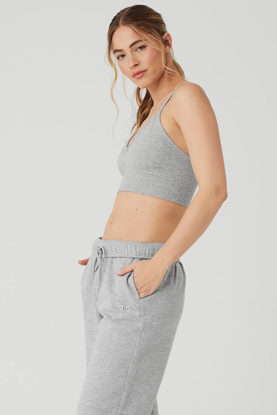 Delight Bralette - Athletic Heather Grey sold by Alo Yoga product image thumbnail 3