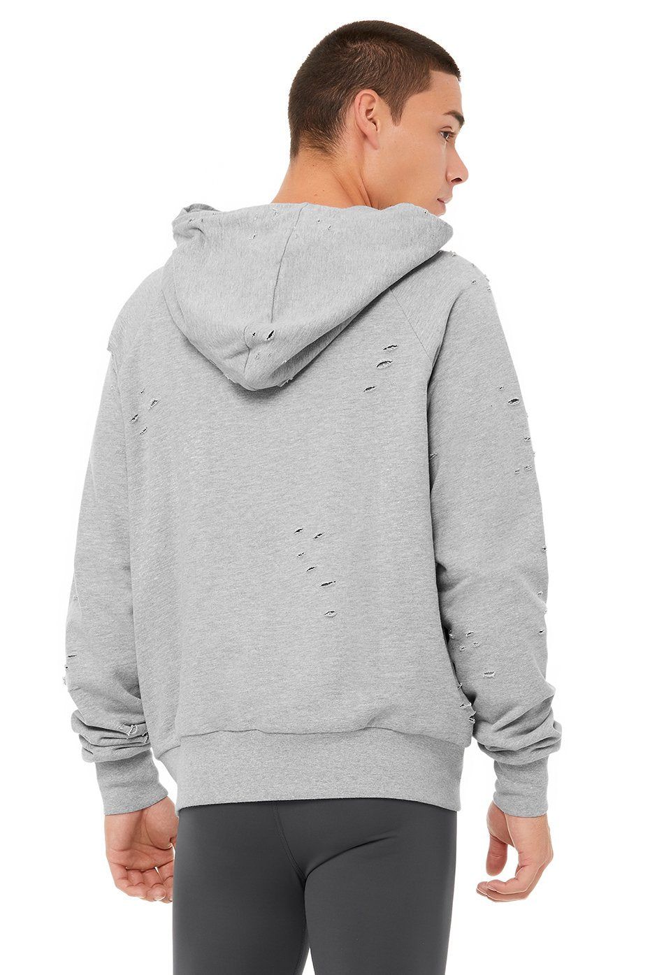 Ripped Hoodie - Athletic Heather Grey sold by Alo Yoga product image thumbnail 2