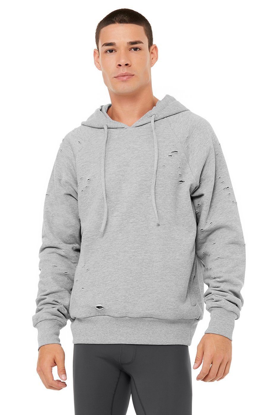 Ripped Hoodie - Athletic Heather Grey sold by Alo Yoga product image thumbnail 3