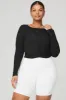 Cover Long Sleeve Top - Black sold by Alo Yoga