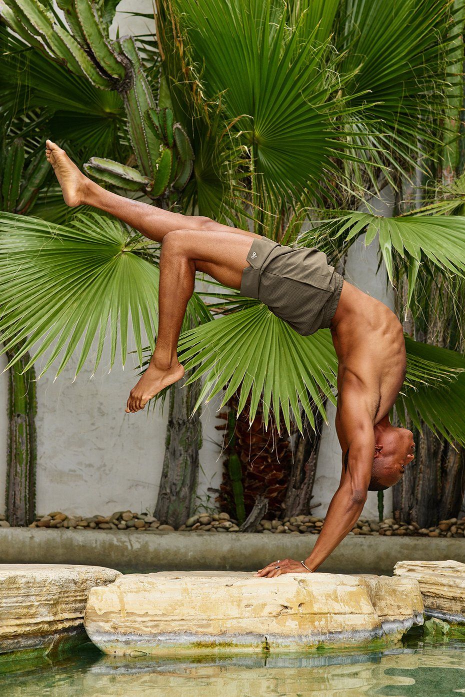 7" Traction Short - Olive Branch sold by Alo Yoga product image thumbnail 6