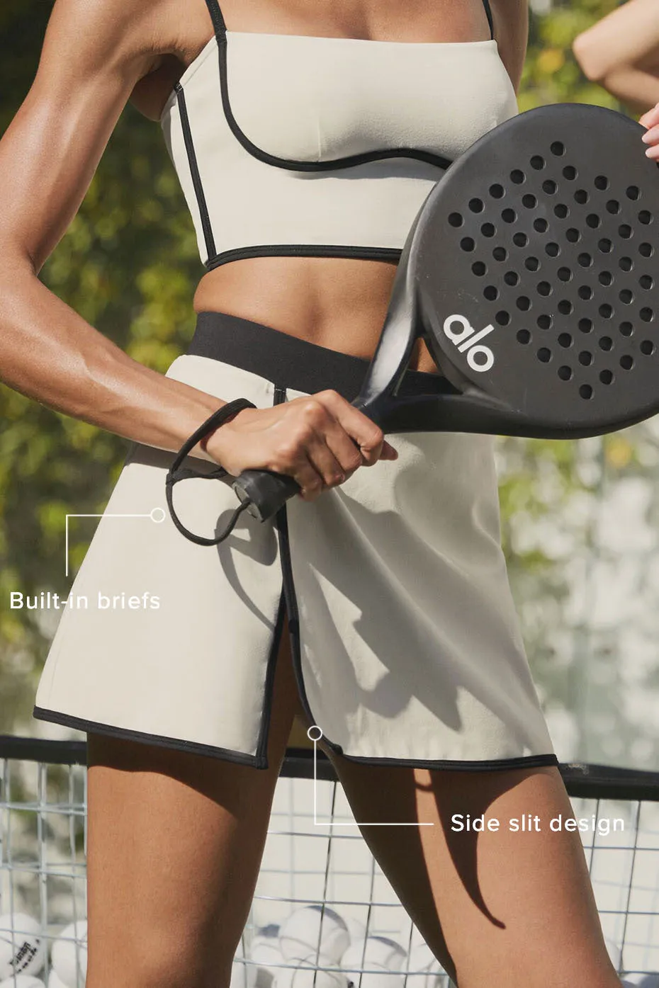 Airbrush Streamlined Skirt - Ivory/Black sold by Alo Yoga product image thumbnail 2