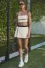 Airbrush Streamlined Skirt - Ivory/Black sold by Alo Yoga