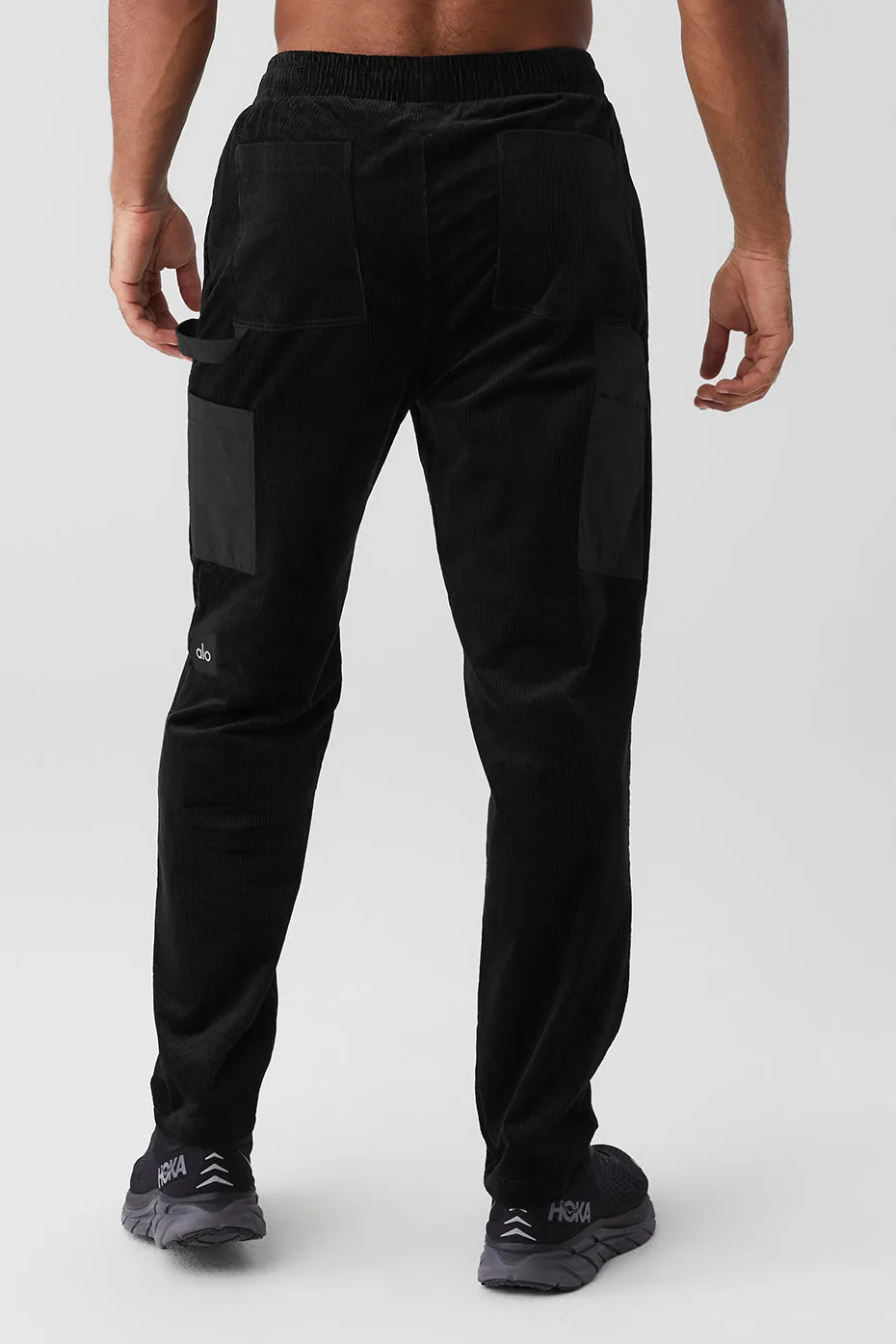 Corduroy District Sweatpant - Black sold by Alo Yoga product image thumbnail 2