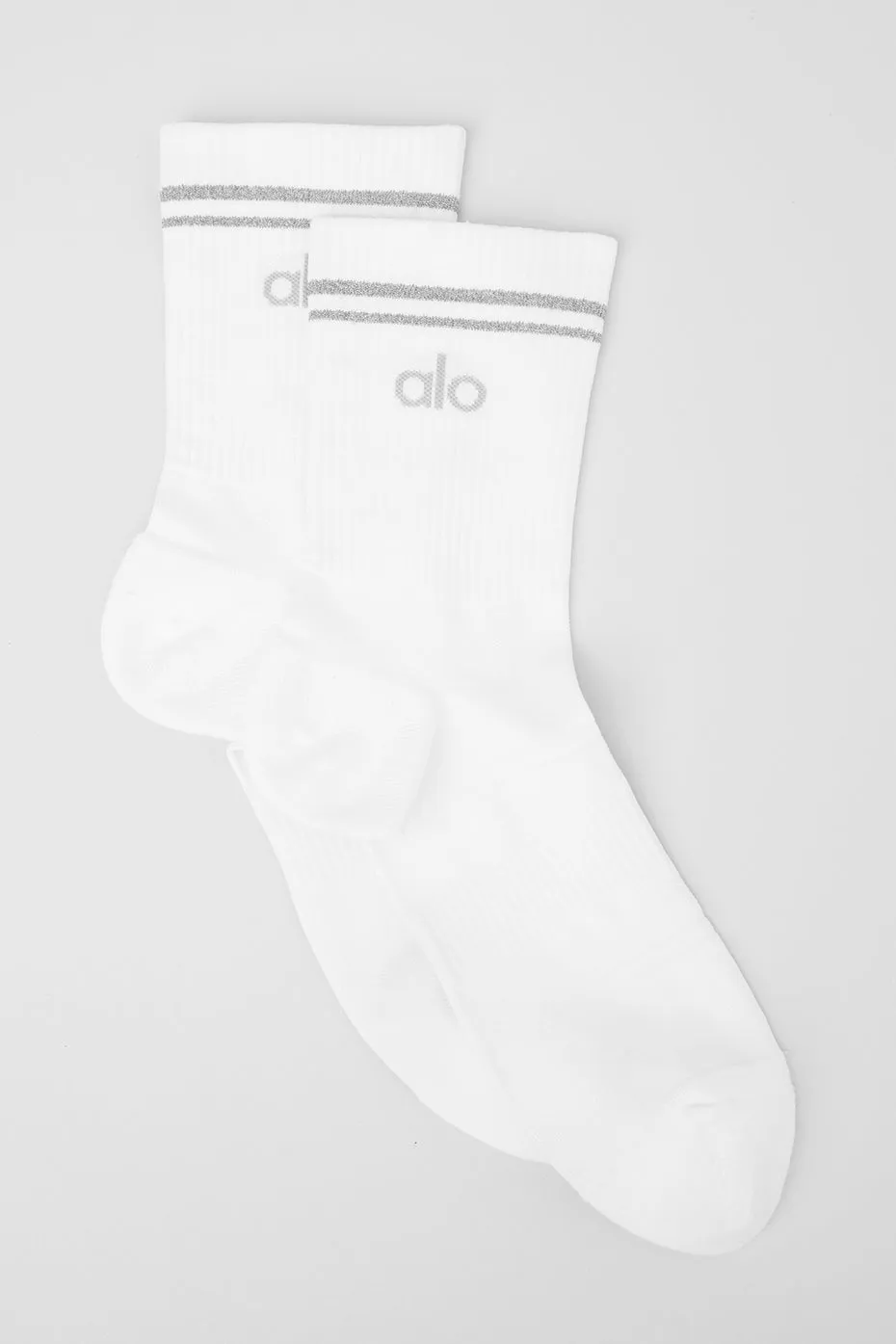 Unisex Half-Crew Performance Sock - White sold by Alo Yoga
