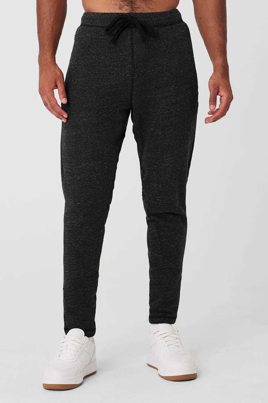 The Triumph Sweatpant - Charcoal Black Triblend sold by Alo Yoga