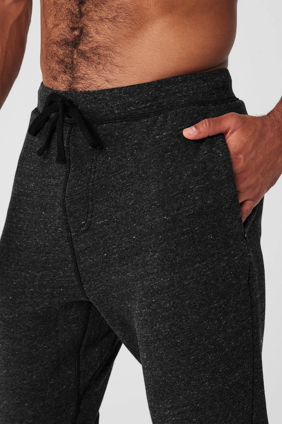 The Triumph Sweatpant - Charcoal Black Triblend sold by Alo Yoga product image thumbnail 4