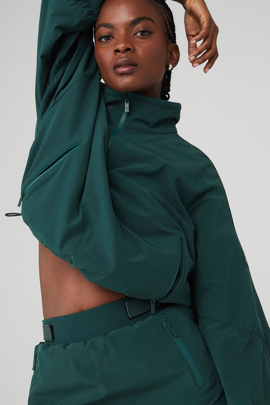 Cropped Elevation Coverup - Midnight Green sold by Alo Yoga product image thumbnail 6