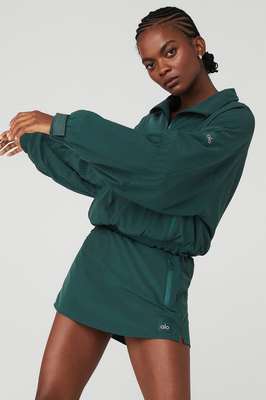 Cropped Elevation Coverup - Midnight Green sold by Alo Yoga product image thumbnail 3