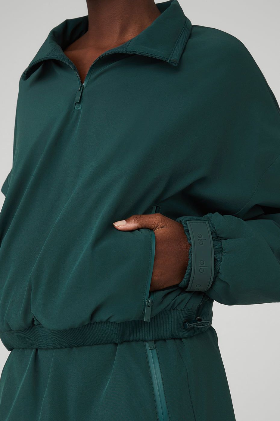 Cropped Elevation Coverup - Midnight Green sold by Alo Yoga product image thumbnail 4