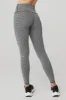 High-Waist Micro Houndstooth Legging - White/Black sold by Alo Yoga