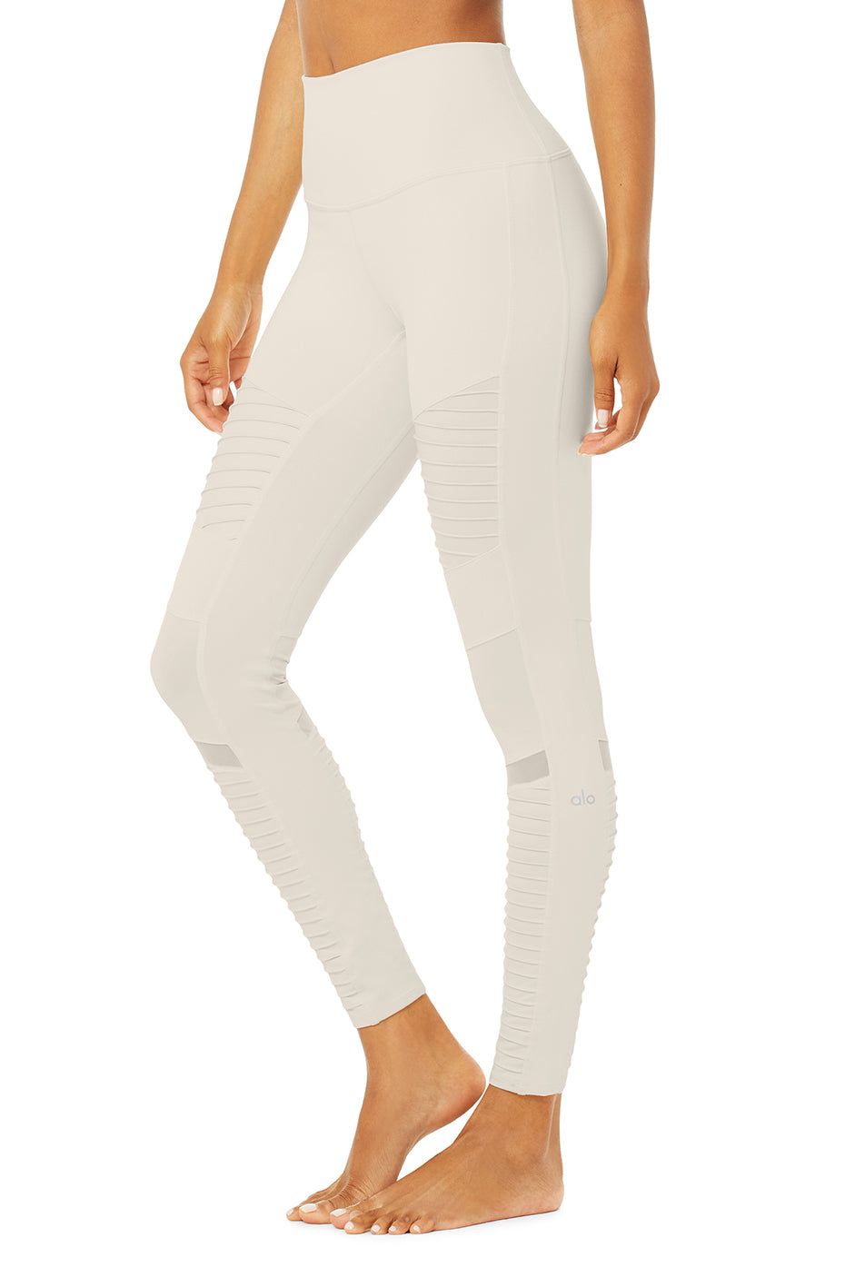 High-Waist Moto Legging - Bone sold by Alo Yoga product image thumbnail 2