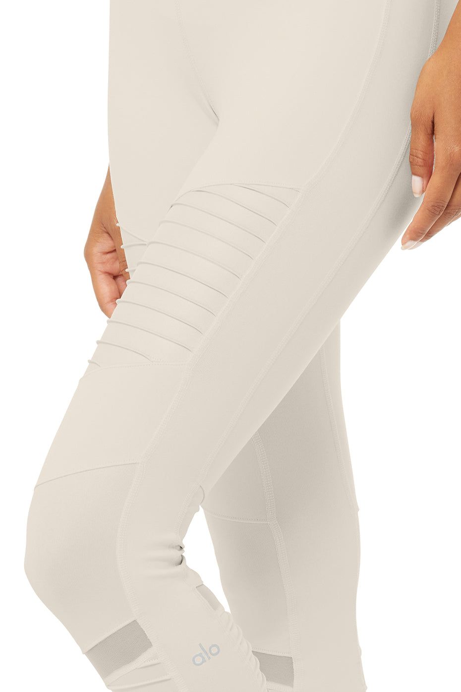 High-Waist Moto Legging - Bone sold by Alo Yoga product image thumbnail 4