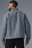 Lightweight Takeaway Track Pullover - Steel Grey sold by Alo Yoga
