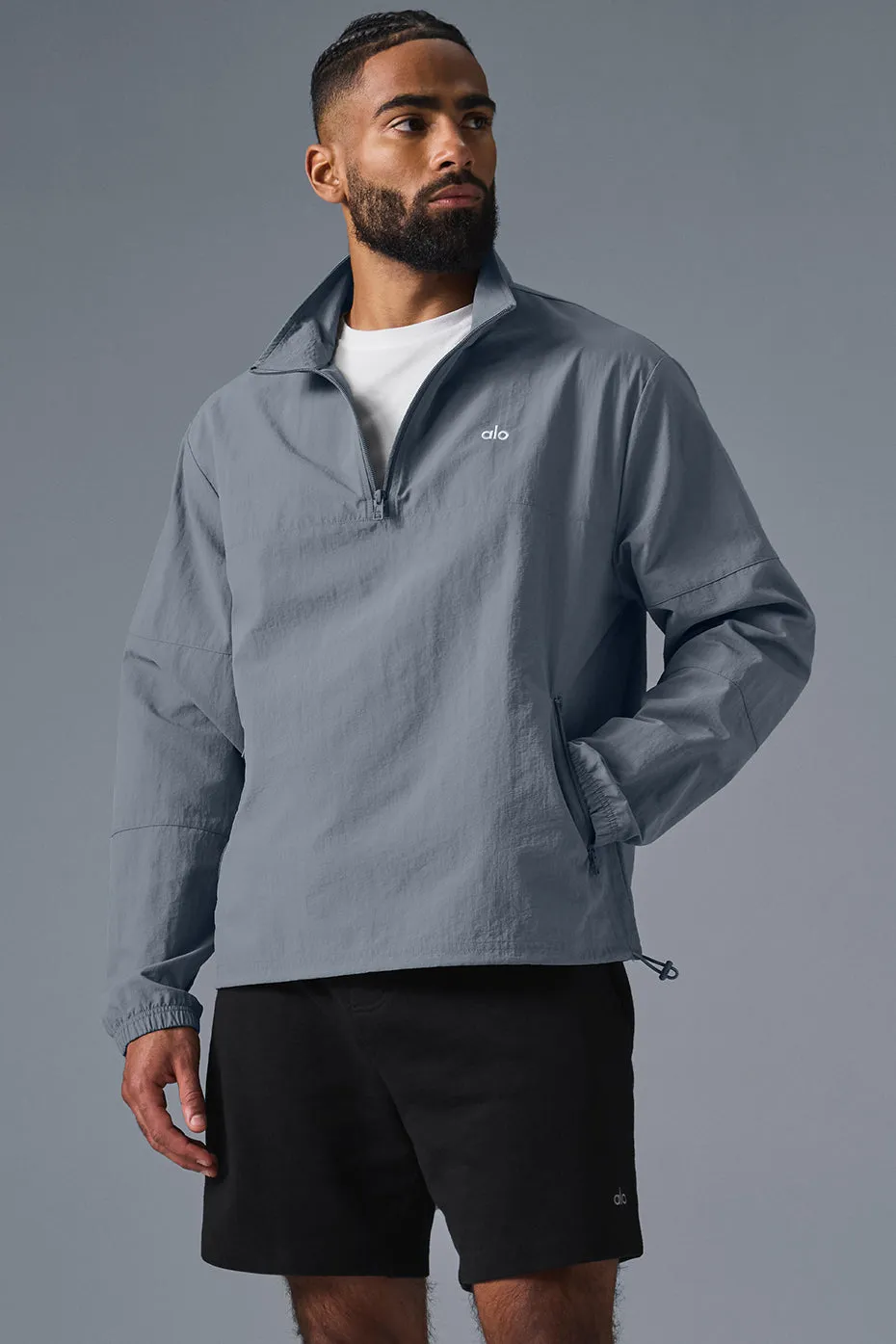 Lightweight Takeaway Track Pullover - Steel Grey | Parallel