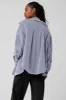 Ribbed Velour Mountain Side Shacket - Fog sold by Alo Yoga