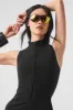 Alosoft Carefree 1/2 Zip Dress - Black sold by Alo Yoga